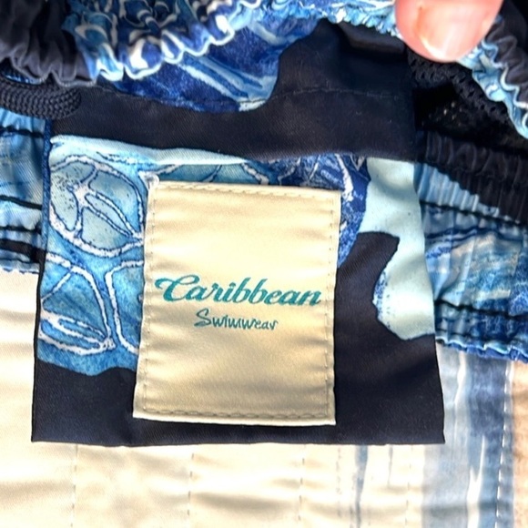 ⭐️Caribbean Swimwear,XL,Floral in Blues, Excellent condition, Size XL - Picture 4 of 9